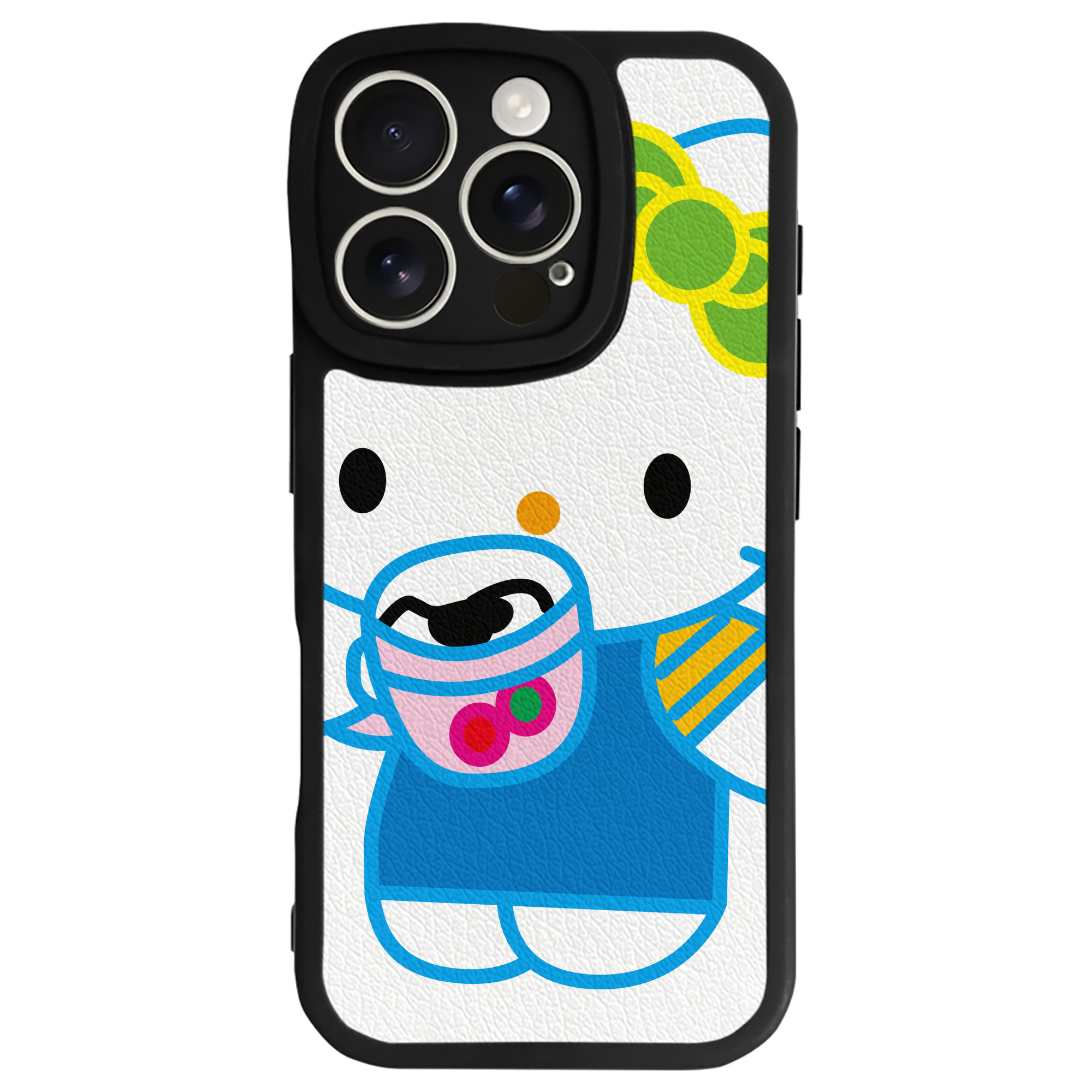 （画像用） Hello Kitty ハローキティ 【iPhone 16シリーズ対応】シリコンスマホケース（レザー調） 材質：シリコン